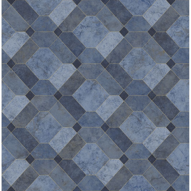 2540-24057 Devonshire Blue Marble Wallpaper