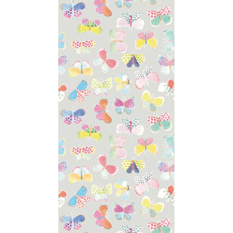 Grey Butterflies In My Stomach Wall Mural