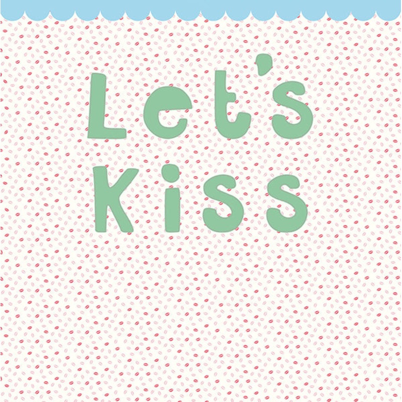 Lets Kiss Wall Mural