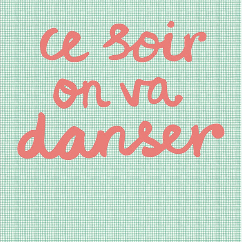 Mint Tonight We Will Dance Wall Mural