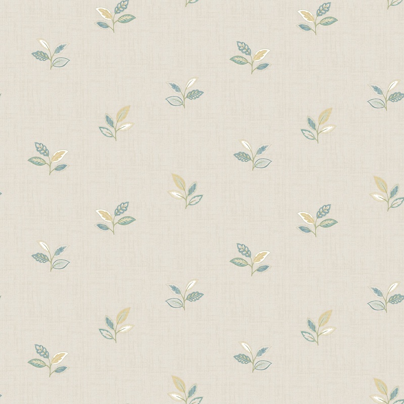 Sage Hill Leigh Yellow Leaf Wallpaper