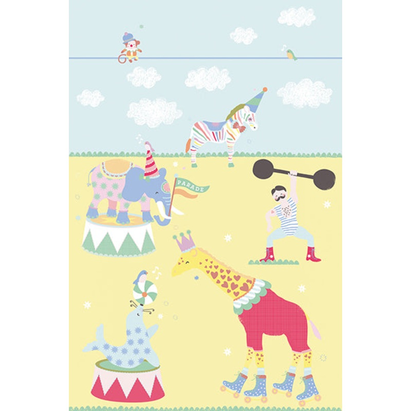 The Circus In Town Wall Mural
