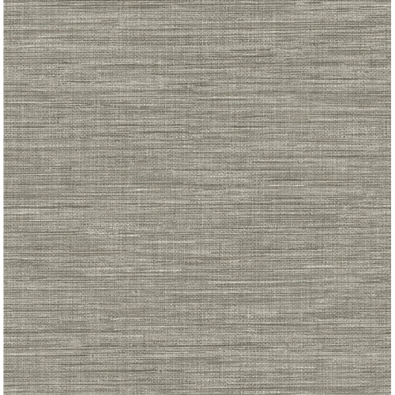 2744-24119 Exhale Grey Faux Grasscloth Wallpaper