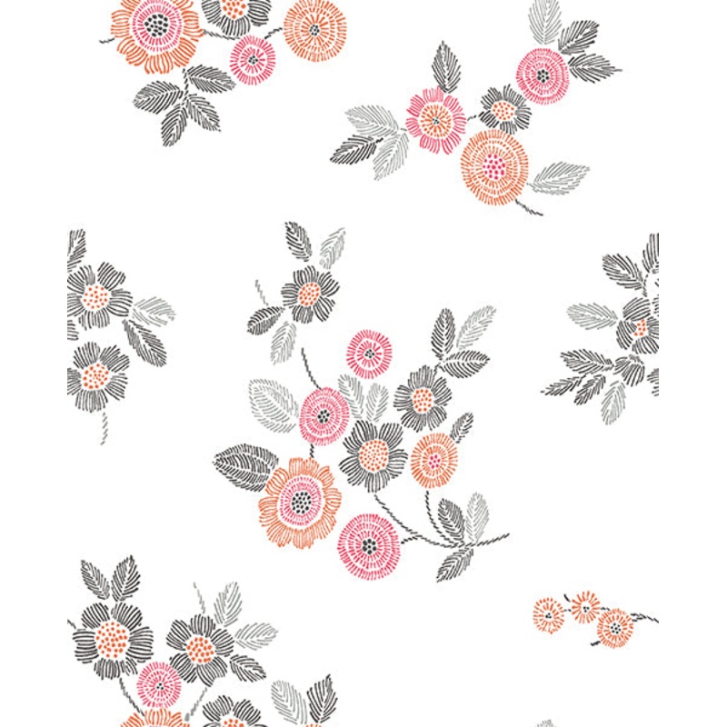 2744-24128 Malaga Pink Floral Wallpaper