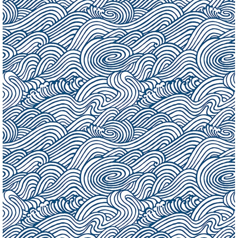 2744-24132 Mare Navy Wave Wallpaper