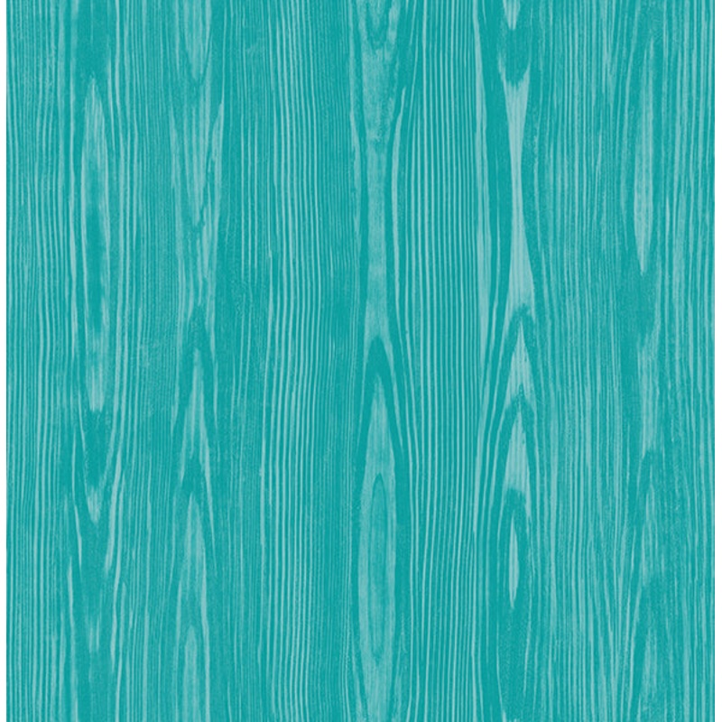 2744-24156 Illusion Aqua Faux Wood Wallpaper