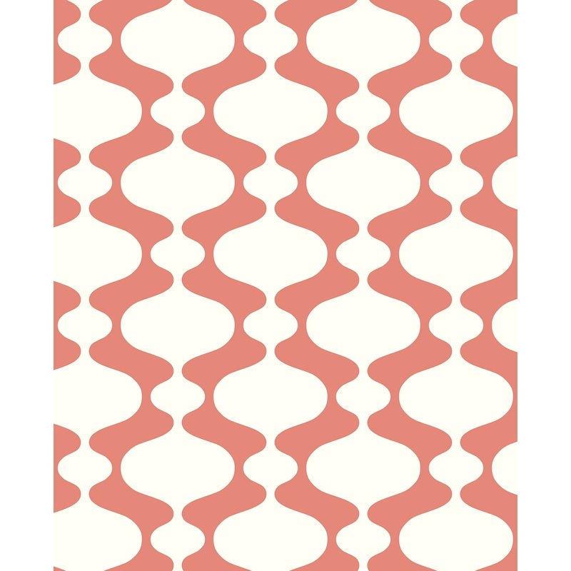 Emilio Coral Retro Wallpaper