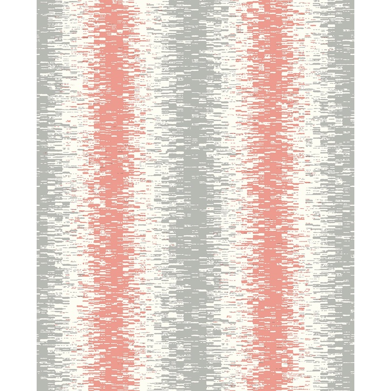 Quake Coral Abstract Stripe Wallpaper