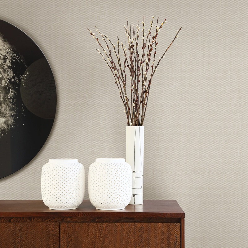Tweed Light Grey Texture Wallpaper