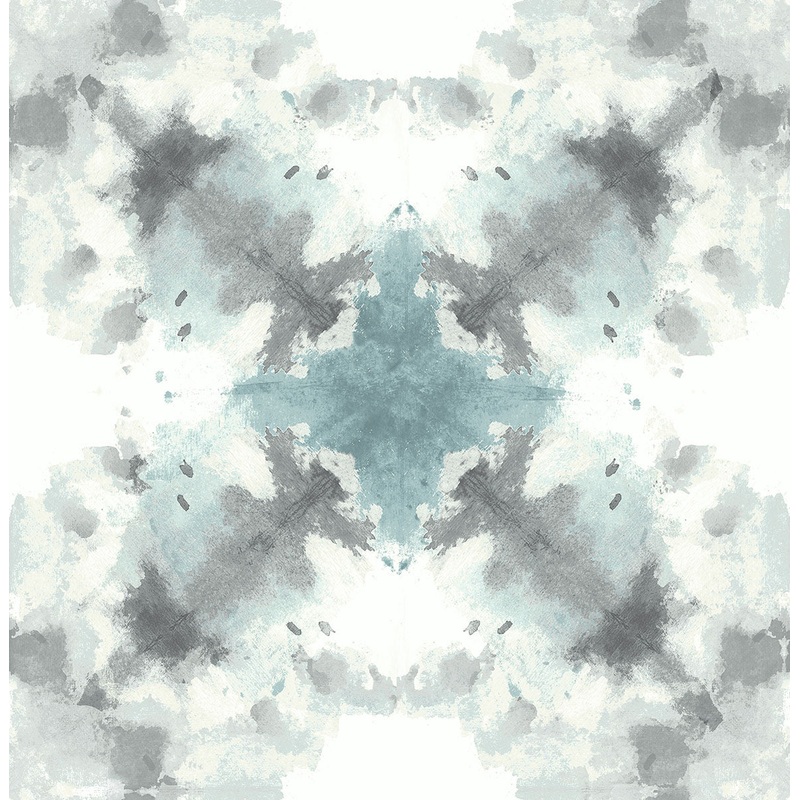 2763-24211 Mysterious Teal Abstract Wallpaper