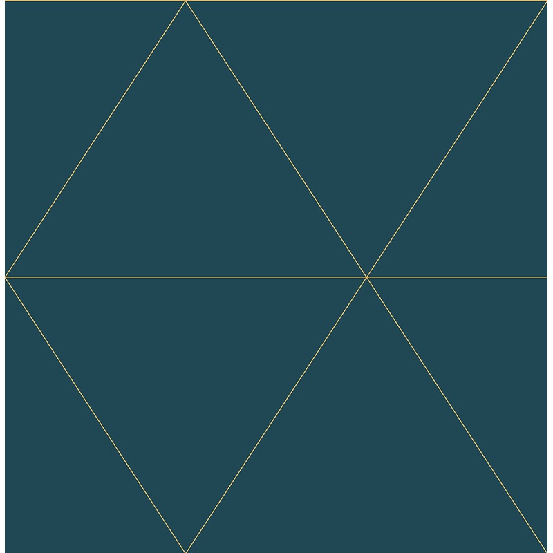2763-24228 Twilight Teal Geometric Wallpaper