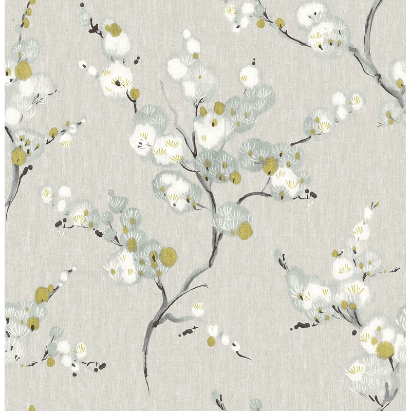 2764-24308 Bliss Blue Blossom Wallpaper