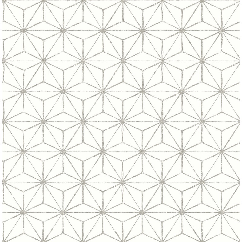 2764-24310 Orion Grey Geometric Wallpaper