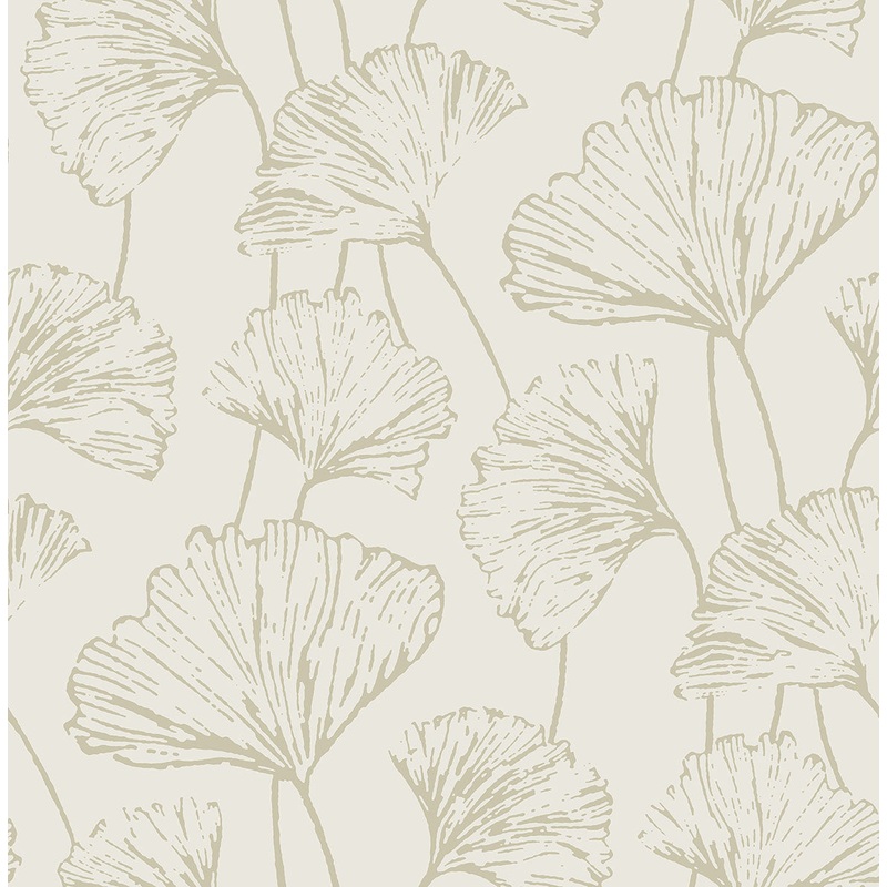 2764-24317 Reverie Grey Ginkgo Wallpaper