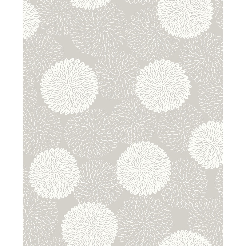 2764-24328 Blithe Taupe Floral Wallpaper