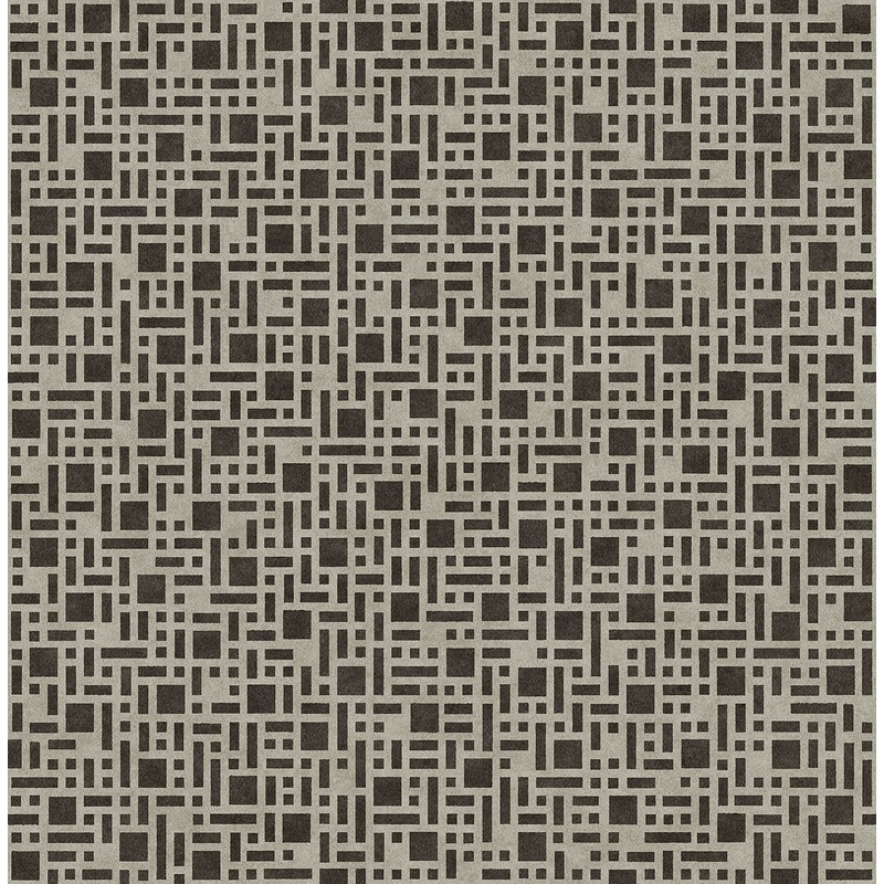 2764-24340 Bento Brown Geometric Wallpaper
