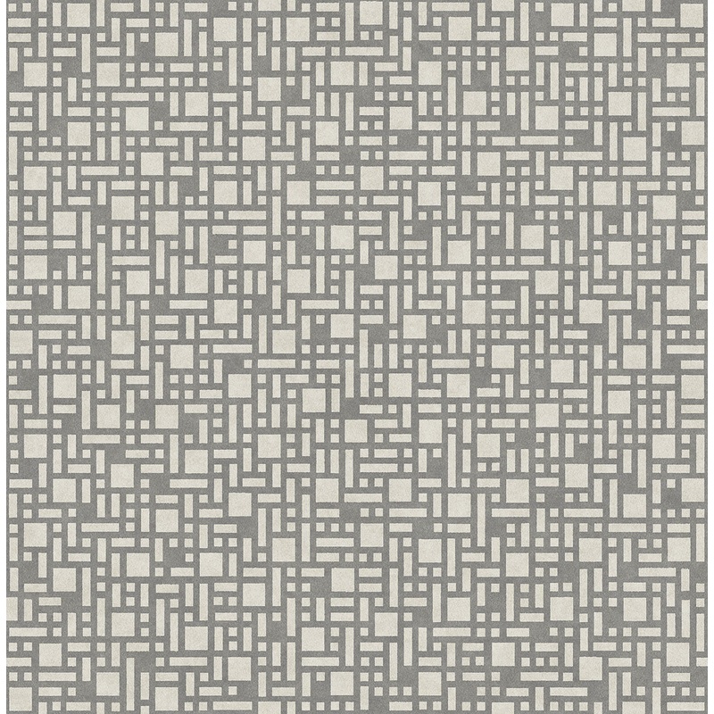 2764-24341 Bento Grey Geometric Wallpaper