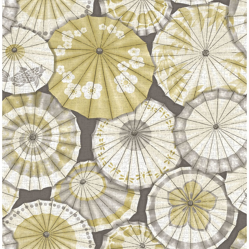 2764-24358 Mikado Ochre Parasol Wallpaper