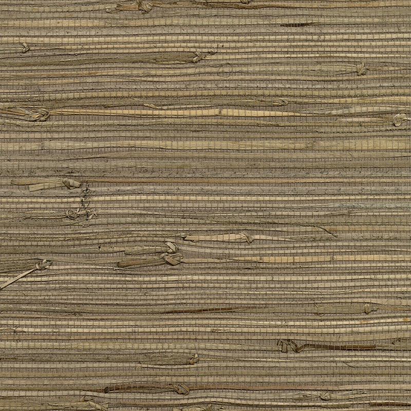 2732-80084 Anhui Brown Grasscloth Wallpaper