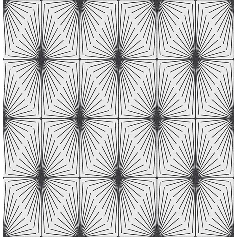 2766-23824 Draper Black Geometric Wallpaper