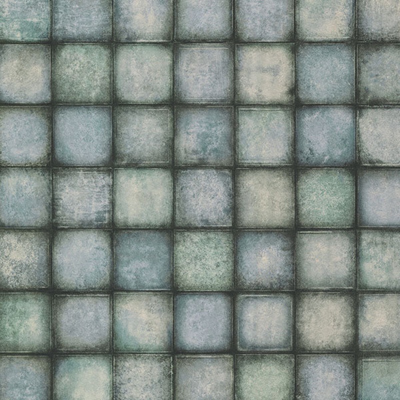 2766-24082 Soucy Blue Tiles Wallpaper