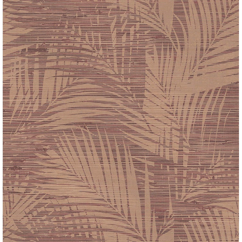 2766-24403 Motmot Burgundy Palm Wallpaper