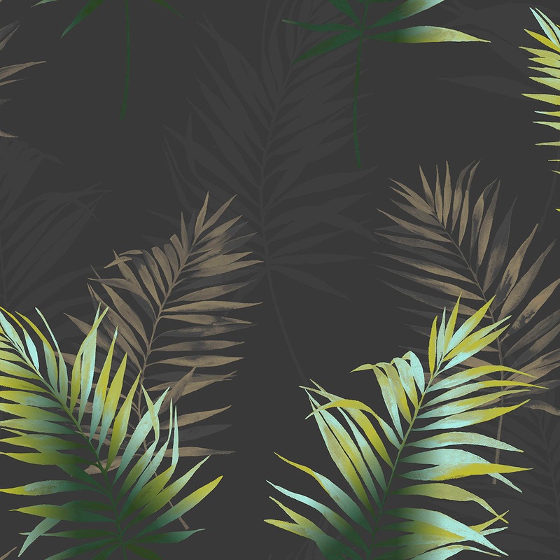 2766-42027 Kalani Multicolor Fronds Wallpaper