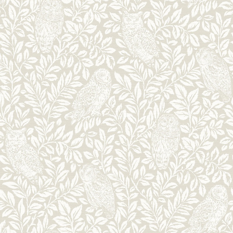 Parliament Cream Owl Wallpaper