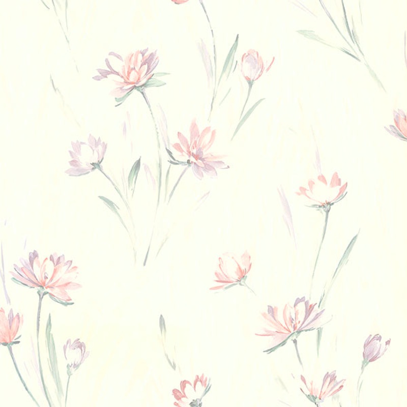 Quintero Multicolor Carnation Print Wallpaper