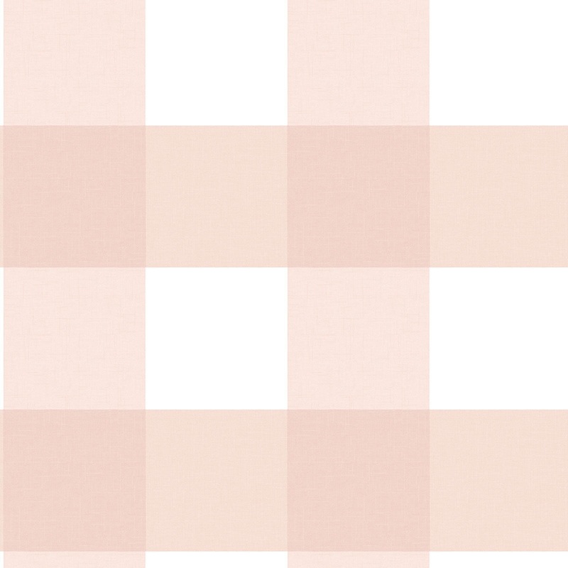 Selah Light Pink Gingham Wallpaper