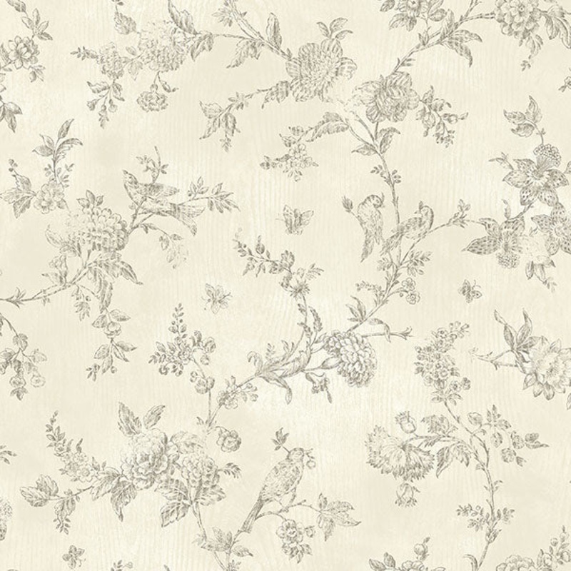 Singapore Cream Toile Wallpaper