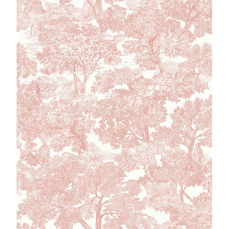 Spinney Rose Toile Wallpaper