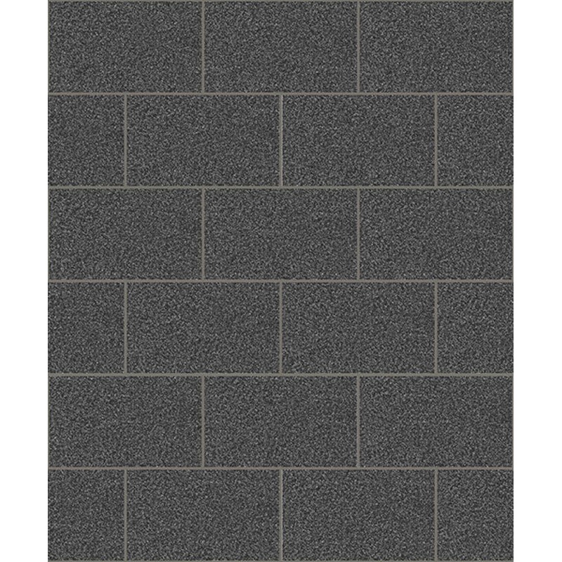 2814-M1055 Neale Black Subway Tile Wallpaper