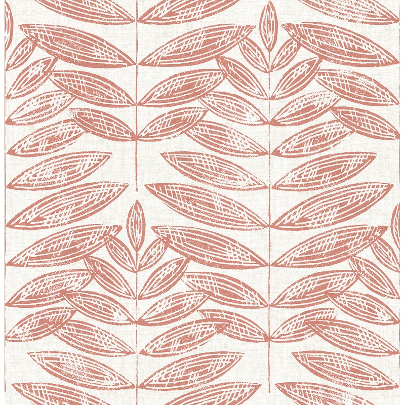 2821-25103 Akira Coral Leaf Wallpaper