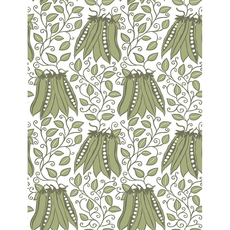 2821-25120 Peas in a Pod Olive Garden Wallpaper