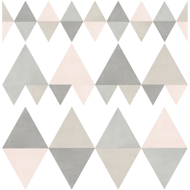 2821-25128 Trilogy Light Pink Geometric Wallpaper