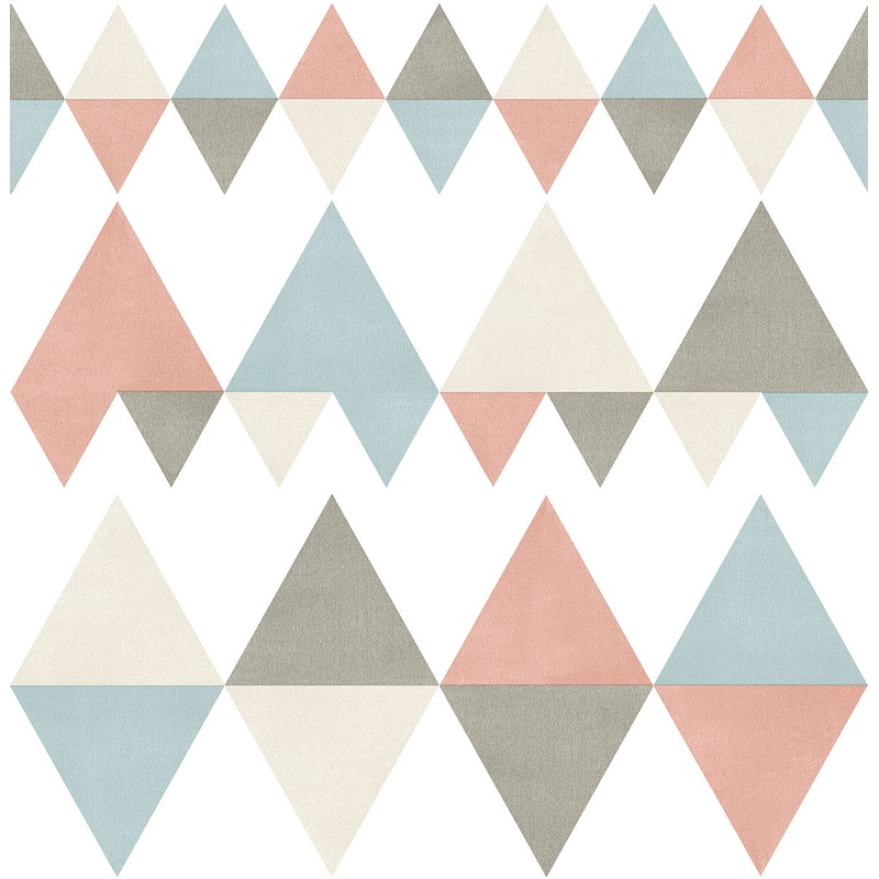 2821-25131 Trilogy Coral Geometric Wallpaper