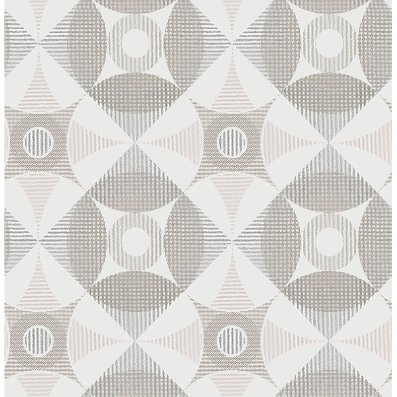 2821-25133 Ellis Light Brown Geometric Wallpaper