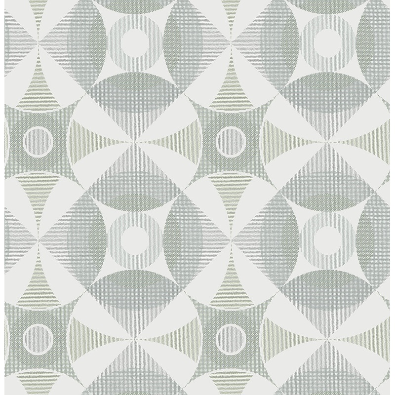 2821-25135 Ellis Sage Geometric Wallpaper
