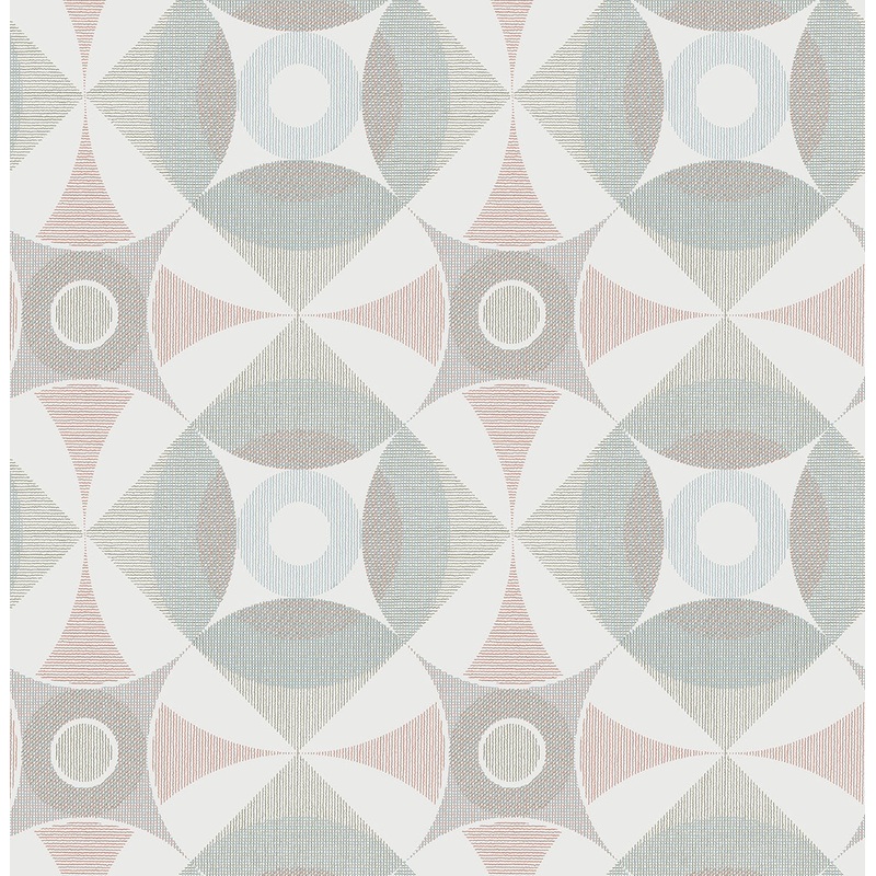 2821-25136 Ellis Multicolor Geometric Wallpaper