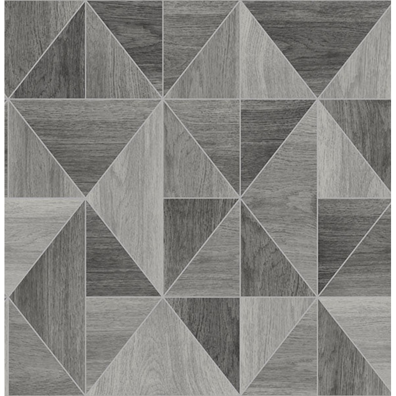 2836-24963 Corin Grey Wood Geometric Wallpaper