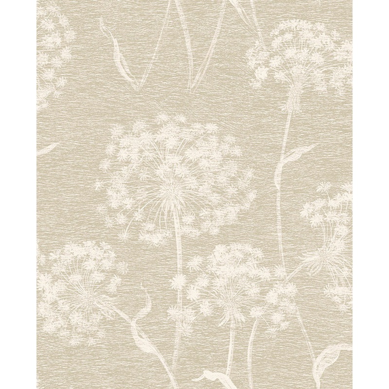 2814-24577 Garvey Taupe Dandelion Wallpaper