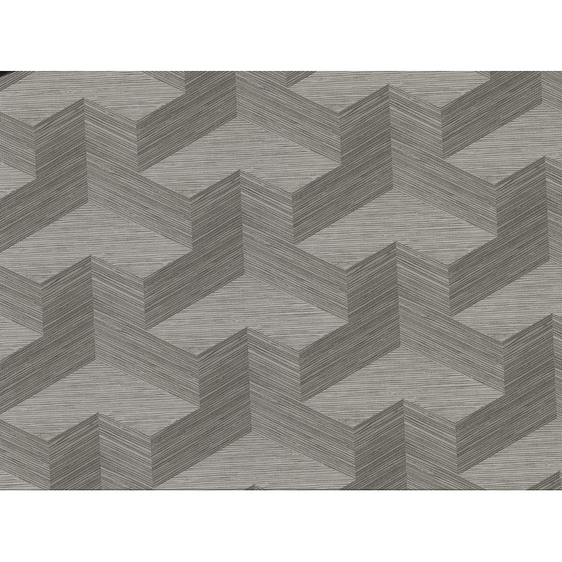 2829-82067 Y Knot Grey Geometric Texture Wallpaper