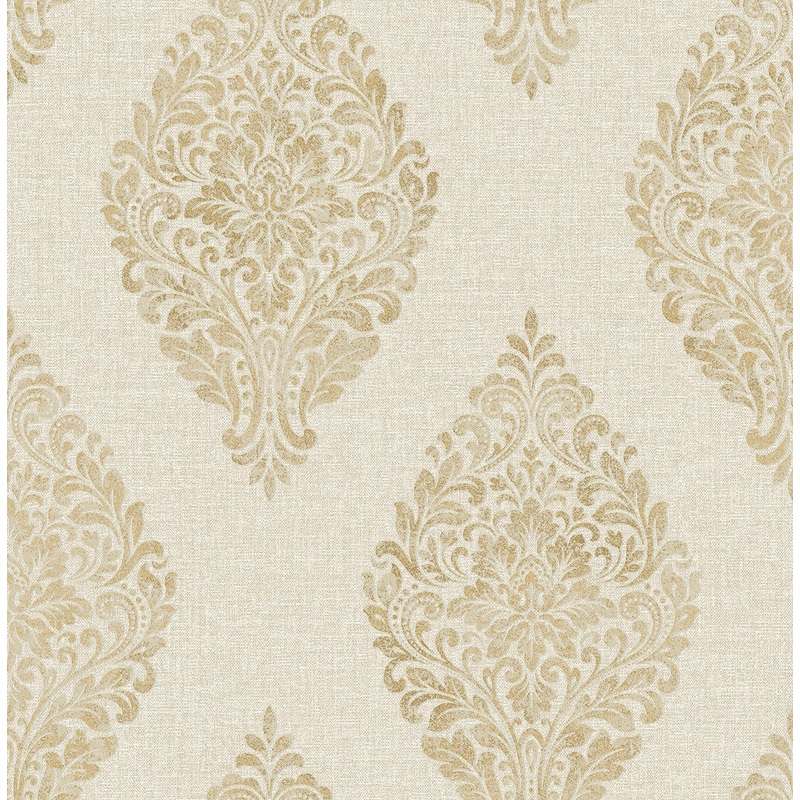2834-25043 Pascale Gold Medallion Wallpaper