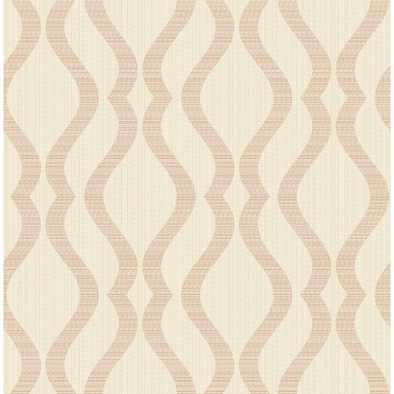 2834-25065 Yves Rose Gold Ogee Wallpaper