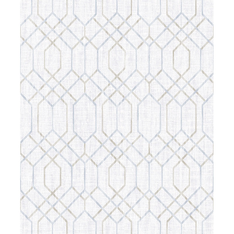 2838-AW87732 Lyla Grey Trellis Wallpaper