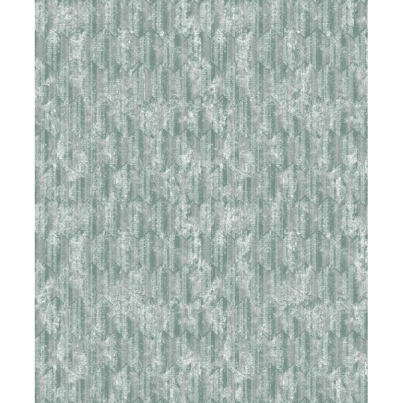 2838-IH2216 Kendall Teal Geometric Wallpaper