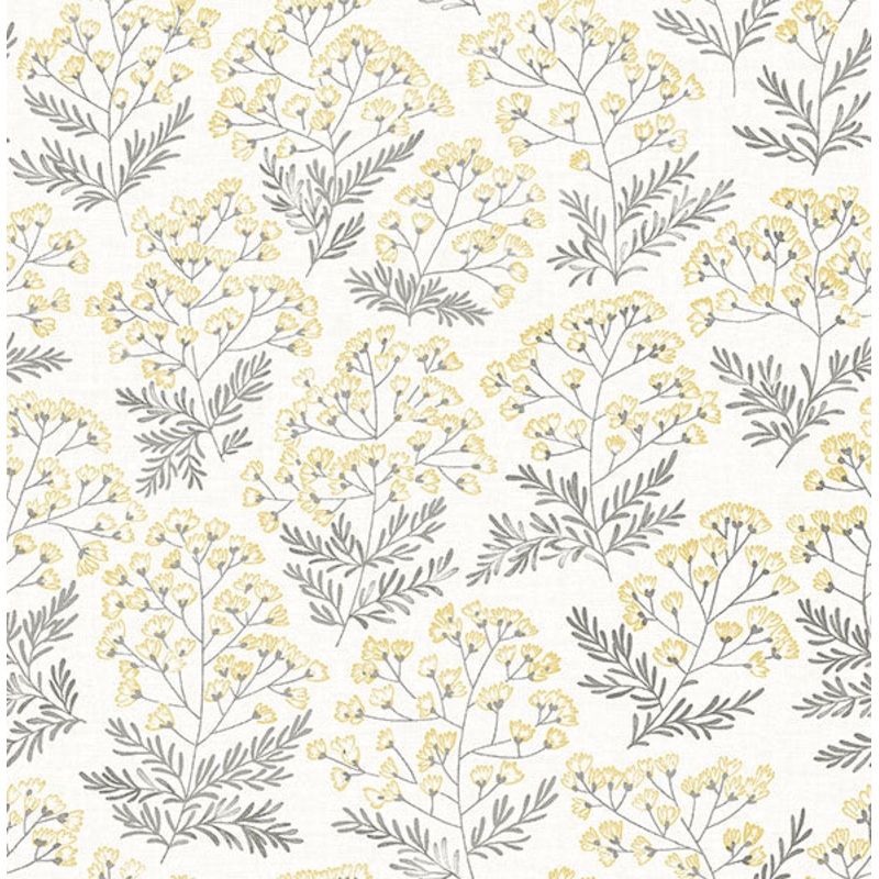 2861-25715 Floret Yellow Floral Wallpaper