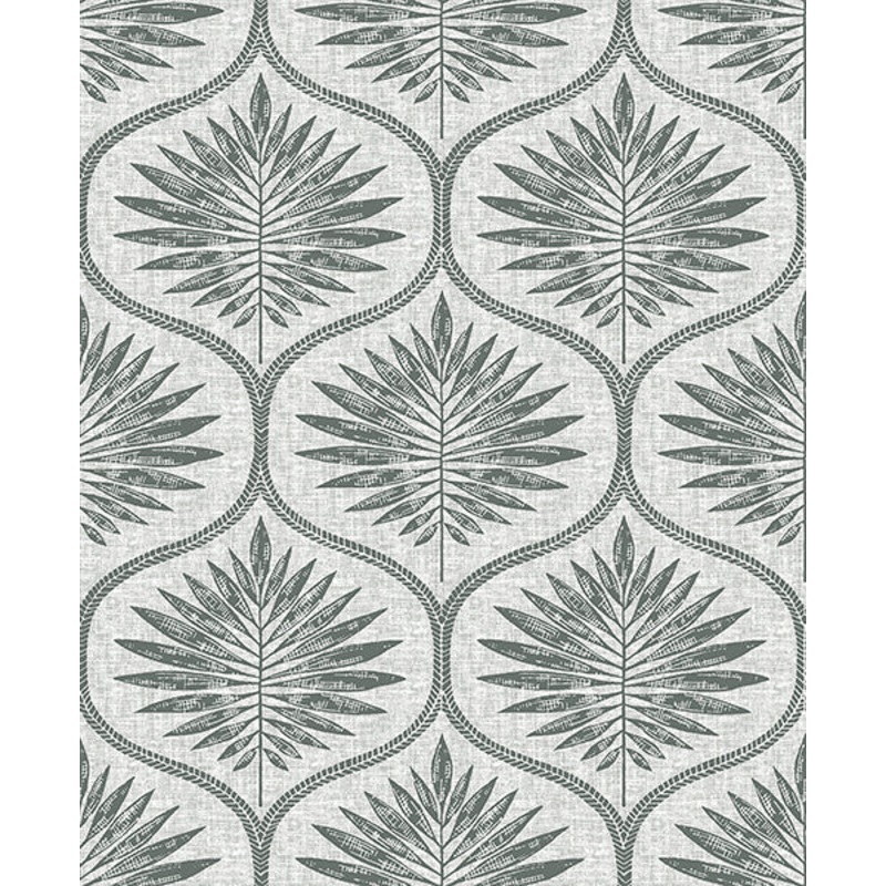 2861-25718 Laurel Grey Ogee Wallpaper