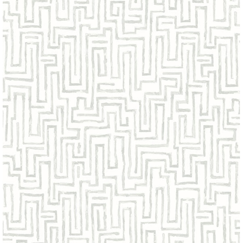 2861-25703 Ramble Grey Geometric Wallpaper